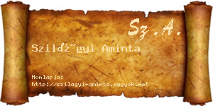Szilágyi Aminta névjegykártya
